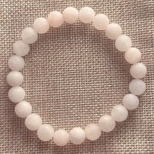 💗Rose Quartz Natural Stone Handmade Bracelet